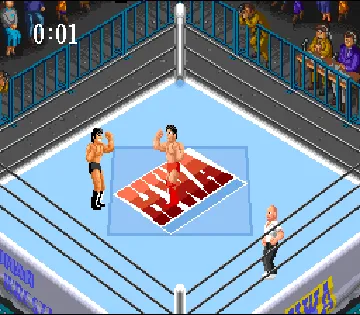 Super Fire Pro Wrestling 2 (Japan) (Beta) screen shot game playing